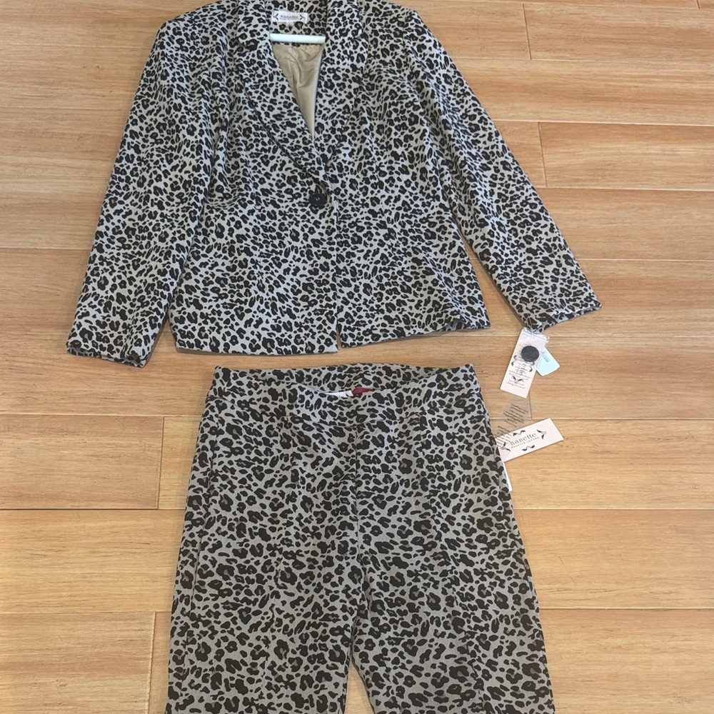 Leopard Print Pantsuit